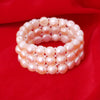 2020 Hot Selling 9-10MM Three Rows Of Natural Pearl Bracelet, White, Purple, Pink, Lady'S Hand Chain Holiday