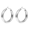 50 MM Big Gold Hoops Earrings Minimalist Thick Tube Round Circle Rings Earrings For Women Zi Alloy Trendy Hiphop Rock