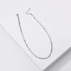 SRCOI  Link Chain Paper Clip Chain Necklace Choker Collar Oval Elongated Necklace  Women Wedding Party Birthday Jewelry