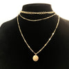 SUMENG 2022 Vintage Necklace On Neck Gold Chain Women's Jewelry Layered Accessories For Women Girls Pendant Gifts