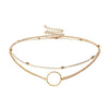 SUMENG   2021  Modern Choker Necklace Two Layers Round Necklaces Gold Color Necklace Choker Jewelry For Women
