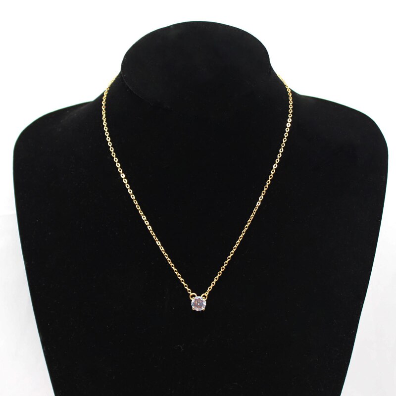 SUMENG  Shiny Zircon Invisible Transparent thin Line Simple choker Necklace women Jewelry collana Kolye Bijoux Collares collier