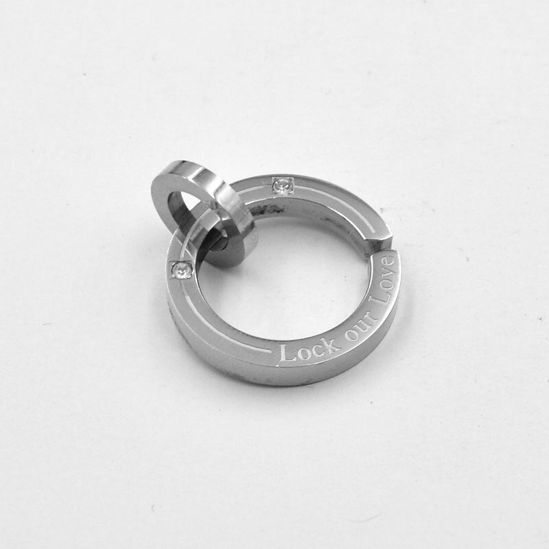 SUNNERLEES Jewelry Stainless Steel Clear Cubic Zirconia Pendant Necklace Silver Color Link Chain Men Women Gift SP106