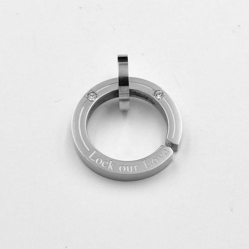 SUNNERLEES Jewelry Stainless Steel Clear Cubic Zirconia Pendant Necklace Silver Color Link Chain Men Women Gift SP106