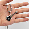 SUNNERLEES Jewelry Stainless Steel Guitar Pendant Necklace Silver Color Gold Plated Link Chain For Men Women Gift SP108