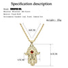 SUNSPICE-MS Gold Color Morocco Long Pendant Necklace for Women Arabic Hiphop Jewelry Turkish Ethnic Wedding Palm Bijoux