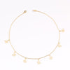 SUQI Non-fading stainless steel Round Tassel star gold Necklace Women Choker Necklaces Pendants Femme Chain jewelry gift