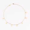 SUQI Non-fading stainless steel Round Tassel star gold Necklace Women Choker Necklaces Pendants Femme Chain jewelry gift