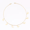 SUQI Non-fading stainless steel Round Tassel star gold Necklace Women Choker Necklaces Pendants Femme Chain jewelry gift