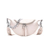 SWDF Silver Chain Design PU Leather Crossbody Bags For Women 2022 White Shoulder Messenger Handbags Small Chest Bag Travel