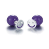 Direct Selling Smiley Face Amber Girls Stud Earring Real 925 Sterling Double Side Earrings For Fine Jewelry 2020