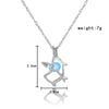 Sagittarius Necklace with Silver Color Zodiac Sigittarius Sign Glow in The Dark Pendant Necklace for Women Gift Jewelry