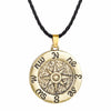 Sailor's Wind Rose Pendant Necklace Men Sailor Viking Jewelry Compass Necklace Seaman Pendant Gift Women Mariner Women