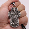 Saint Michael Archangel Protect Me Saint Prayer Men Necklace Religious Cross Talisman Jewelry