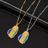 Saint Vincent Antigua Grenada Cameroon Saint Lucia Map Pendant Necklace For Women Men National Flag Item Ethnic Jewelry Gifts