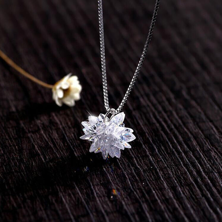 Sale 4color 925 silver hot Love necklace Fine jewelry Crystals from Austrian Christmas 925 jewelry woman Wedding Jewelry