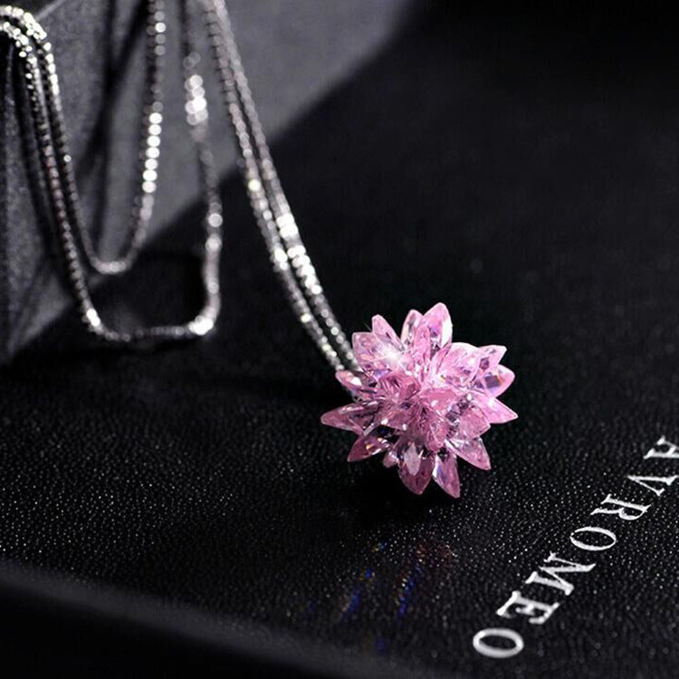 Sale 4color 925 silver hot Love necklace Fine jewelry Crystals from Austrian Christmas 925 jewelry woman Wedding Jewelry
