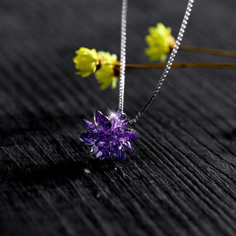 Sale 4color 925 silver hot Love necklace Fine jewelry Crystals from Austrian Christmas 925 jewelry woman Wedding Jewelry