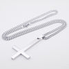 Adjustable Stainless Steel Necklaces For Men Women Inverted Cross Titanium Steel Necklace Gift Punk Necklaces Pendant 1PC