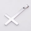 Adjustable Stainless Steel Necklaces For Men Women Inverted Cross Titanium Steel Necklace Gift Punk Necklaces Pendant 1PC