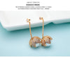 Sale Fashion jewelry 925 Sterling silver Needle name Earrings Female Crystal from Swarovski Woman Christmas gift
