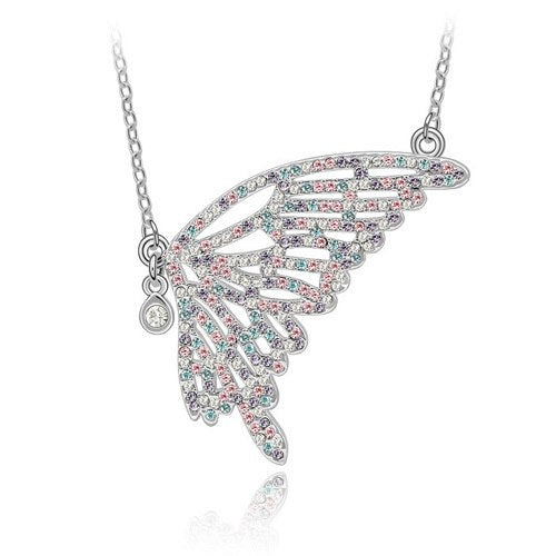 Sale Limited Pendant Necklace Jewelry Collar Valentine's D Gift Fashion Butterfly Crystal Jewellry #85496