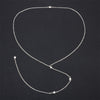 Sale Women Long Necklace Body Sexy Chain Bare Back Gold Silver Gold Crystal Pendant Chain Necklace Backdrop Beach Body jewelry