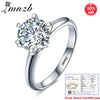 at a loss! With Certificate Original 18K White Gold Ring  2.0ct Lab Diamond Wedding Band Women Silver 925 Ring LR168