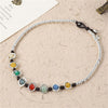 Sandrine 2021 Design Jewelry Wrap Rainbow Handmade DIY Short Choker Pendant Necklace For Femme Women Christmas Gift