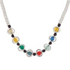 Sandrine 2021 Design Jewelry Wrap Rainbow Handmade DIY Short Choker Pendant Necklace For Femme Women Christmas Gift
