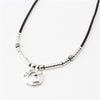 Sandrine Vintage Retro 3mm Leather Short Collar Choker Necklace For Women Handmade DIY Beads Retro Vintage Charms Necklace Gift