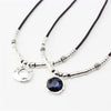 Sandrine Vintage Retro 3mm Leather Short Collar Choker Necklace For Women Handmade DIY Beads Retro Vintage Charms Necklace Gift