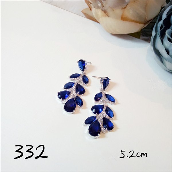 Sapphire Drop Earrings For Women S925 Sterling Silver Temperament Luxury Pendant Tassels Natural Gemstone Charms Fine Jewelry
