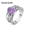 925 Sterling Silver Big Natural Stone Rings Wedding&Engagement Luxury Rings 2020 New Arrival Best Gifts