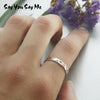 925 Sterling Silver Wedding Opening Rings Silver Chain Rings Elegant Gift Dropshipping
