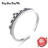 Princess Crown Silver Rings Romantic 925 Sterling Silver Wedding Rings Trendy Adjustable Style Dropshipping