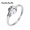 Skull 925 Sterling Silver Rings Co Unisex Party Punk Skeleton Rings 2020 Fine Jewelry Best Gift