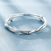 925 sterling silver elegant weave bracelets Bangles for women designer party wedding engagement jewelry Adjustable