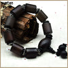 Scrub Barrel Beads Agate Bracelet Hand String Pulseras Para Las Mujeres Natural Obsidian Charm Bracelet Women Jewelry Agat Onyx