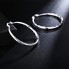 925 Sterling silver romantic 6cm round earrings for women charm brand jewelry party wedding engagement Christmas gifts