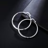 925 Sterling silver romantic 6cm round earrings for women charm brand jewelry party wedding engagement Christmas gifts