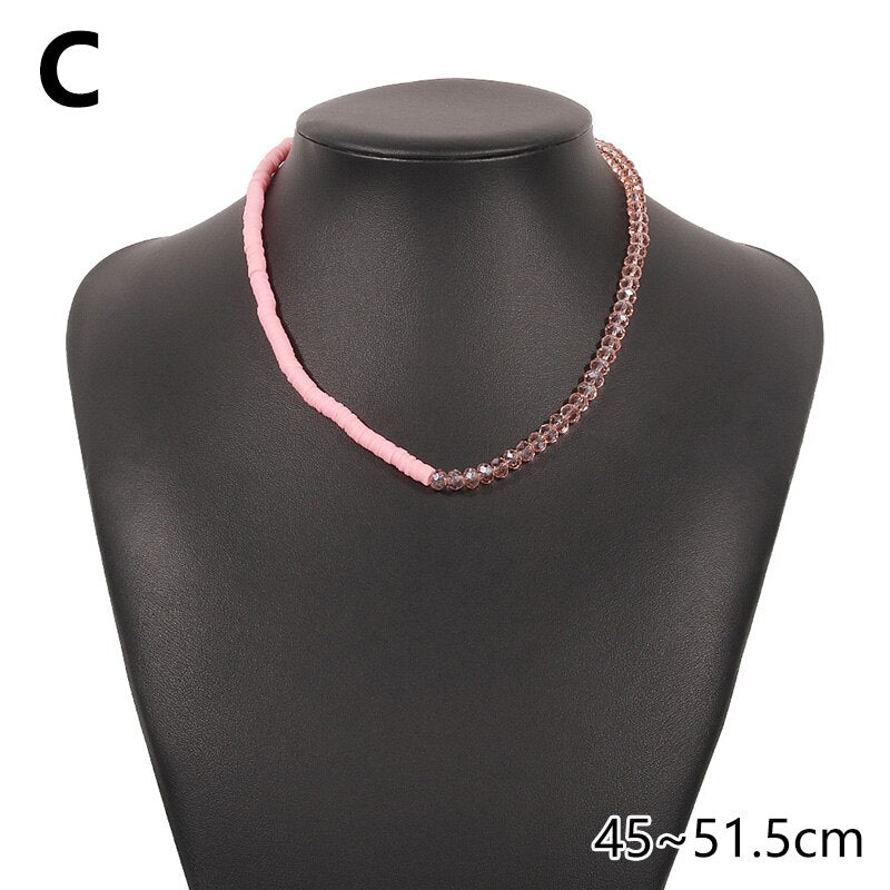Seed Beads Necklace For Women Trendy Bohemian Colorful Handmade Beaded Choker Female Clavicle Pearl Harajuku Collar Jewelry Gift