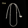 Seialoy 45cm Snake Chain Necklace Fit Original Beaded Charms Pendant Necklace Diy Handmade Women Men Jewelry Boy Girls Gift