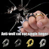 Self Defense Tool Finger Ring Brass Knuckles Tactical Survival Multi-Functional The Latest Cat Self-defense Ring Pulling Woman