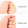 Self Defense Tool Finger Ring Brass Knuckles Tactical Survival Multi-Functional The Latest Cat Self-defense Ring Pulling Woman