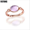 Selling 925 sterling silver Hibiscus adjustable rose gold ring female simple accessories J041