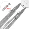 Semitree 10pcs 50cm 2mm Gold Stainless Steel Link Chains Necklaces Jewelry Cuban Chains  Chain DIY Crafts