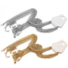 Semitree 10pcs 50cm 2mm Gold Stainless Steel Link Chains Necklaces Jewelry Cuban Chains  Chain DIY Crafts