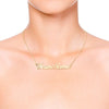 Setiap Personalized Nama Kalung Wanita Pria Stainless Steel Collares Mujer Bijoux Menarik Nama Kustom Kalung Kalung Liontin