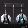 Seven Styles Silver Earrings For Women Trend Painted Shells For Fashion Woman Earrings Silver 925 Jewelry
